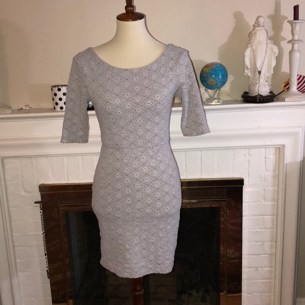 🌹Free people stretch lavender nude lined cocktail